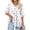 #A07-White, variant on Plus Size Tops for Women Pleat Hem Summer Plus Size Womens Classy Tops V Neck Plus Size Tops 3/4 Sleeves Polka Dot Print Casual Tshirt 5x Women Plus Size Clothing 4XL,White