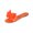 Orange, variant on Alkepwun House Slippers Women's Summer Solid Color Bow Flat Casual Non-Slip Sandals Lightweight Comfort Versatile Slip On Open Toe Outdoor Shoes
