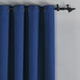 thumbnail image 7 of Home Soft Things Solid Blackout Curtains/Drapes Thermal Insulated Grommet Darkening Curtains, 2 Curtains and 2 Tiebacks Set - Dark Blue - 54 x 84 inches, 7 of 7