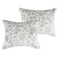 thumbnail image 5 of Greenland Home Fashions Patchwork Toile Sage Jacquard Woven Pillow Sham, Adult, Standard, 5 of 7