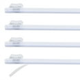 thumbnail image 1 of 4pcs Plastic Wrap Cutter, 12in Plastic Wrap Slide Cutter Self Adhesive Installation Replacement for Aluminum Foil Wax Paper Parchment Paper Wrap Dispenser, White, 1 of 6
