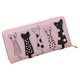 thumbnail image 5 of Sonducket Cartera larga de lujo para mujer, tarjetero con diseño de gato, bolso informal bordado, monedero de piel sintética con cremallera y Type1 NO1, 5 of 6