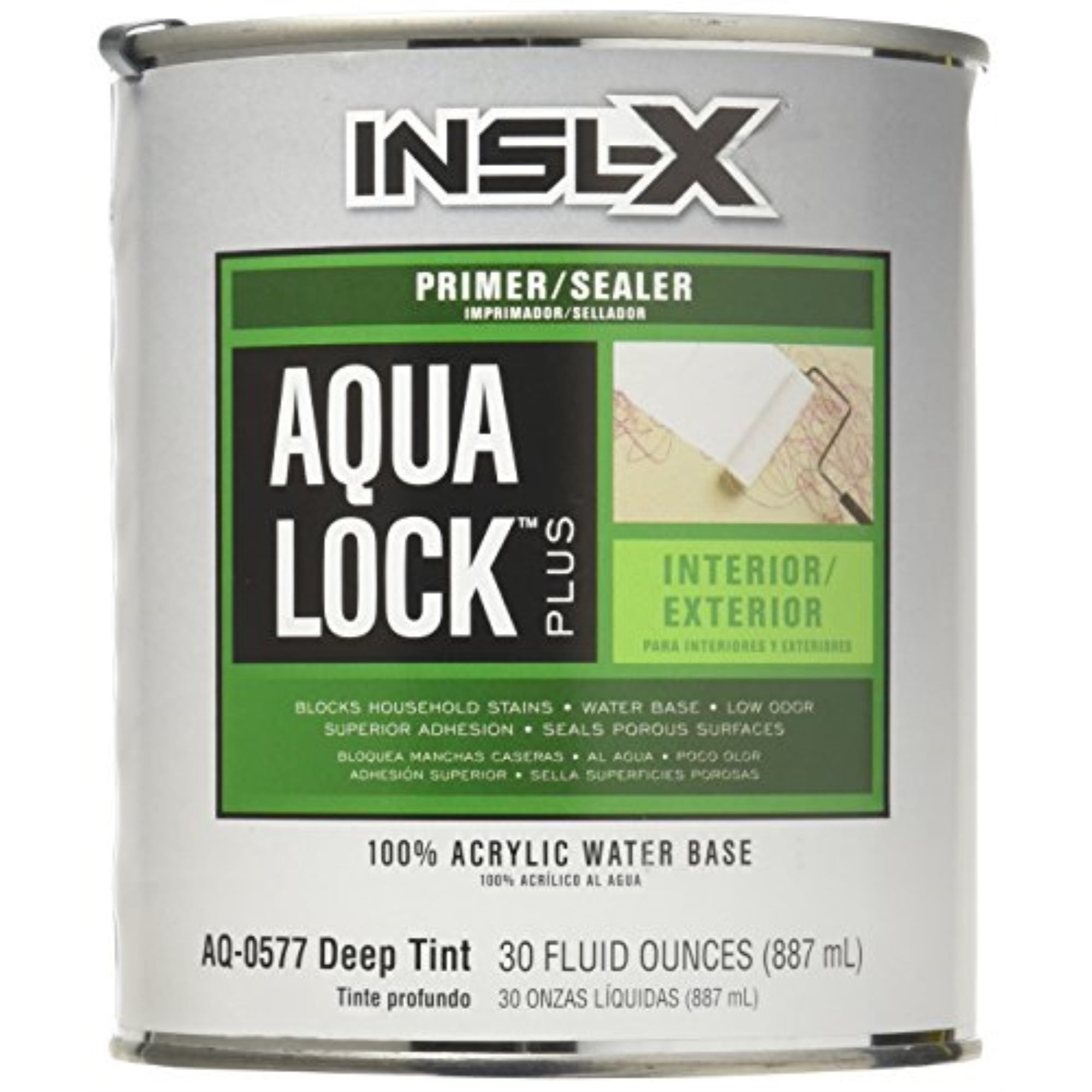1832872 PRIMER/SEALER ACRYLC 1QT Insl-X Aqua Lock Deep Tint Water-Based Acrylic Primer and Sealer 1 qt (Pack of 4)