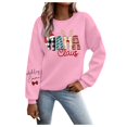 thumbnail image 2 of Christmas Mama Sweatshirts for Women 2025 Long Sleeve Crewneck Merry Mama Claus Graphic Sweatshirt Pullover Tops, 2 of 6