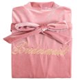 thumbnail image 1 of Coofit Wedding Bathrobe Adjustable Breathable Letter Bride Bath Robe Bridal Loungewear, 1 of 10