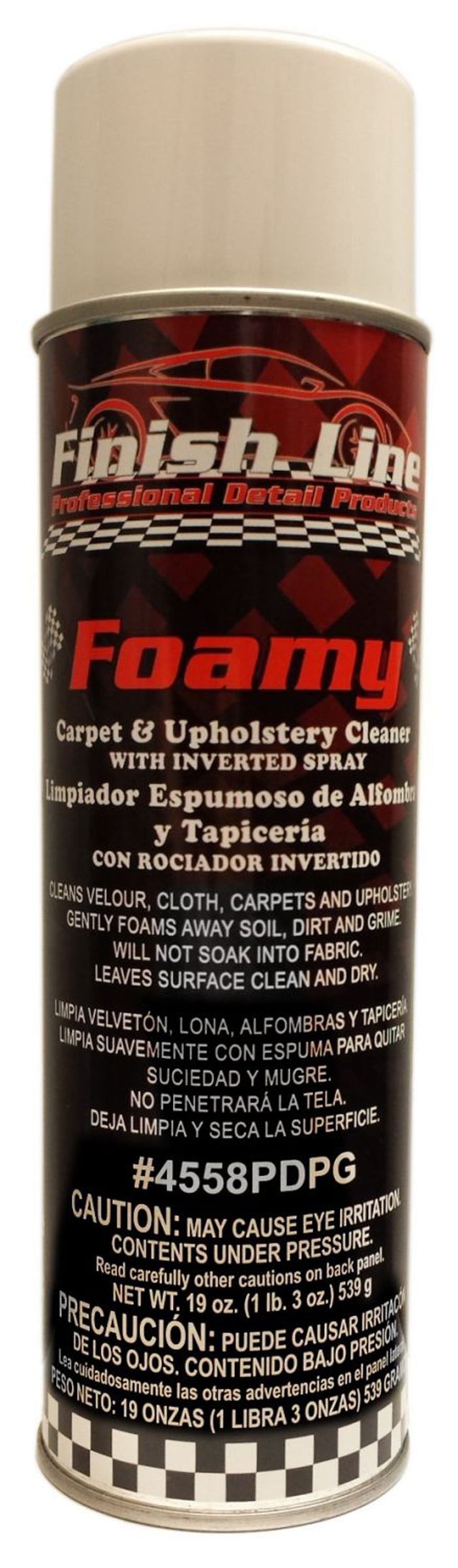 Finish Line Foamy Carpet & Upholstery Inverted Spray - 19 oz