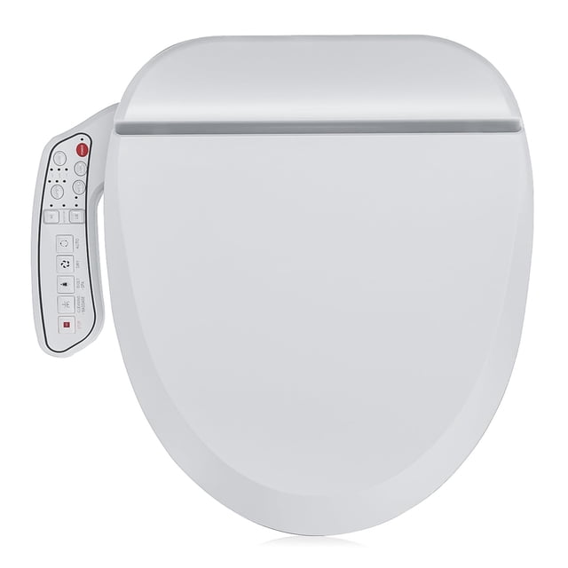 Asiento de inodoro para bidé ZMJH ZMA102D, redondo, inteligente, blanco