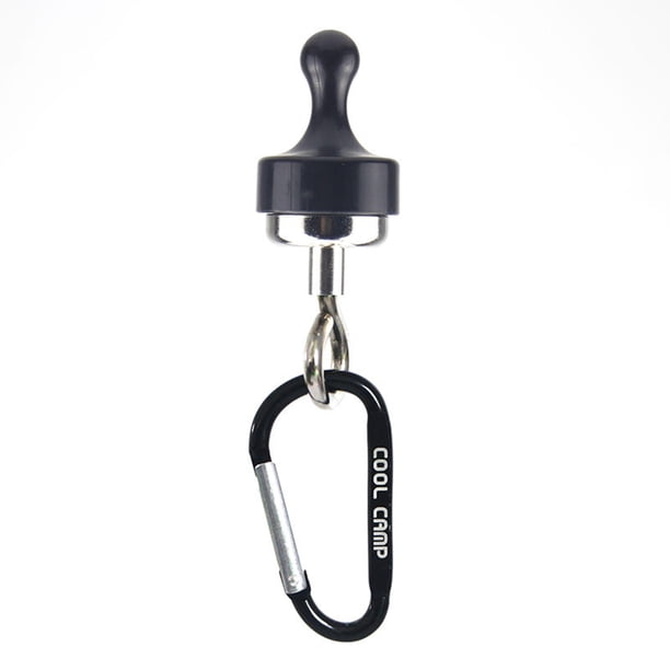 Gancho resistente con mosquetón Succión fuerte Separable Negro a prueba de para parrilla interior libre Cocina