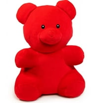Gummy Bear Soft Stuffed Animals and Plush Toys, Poly fil Fiber Fill Red