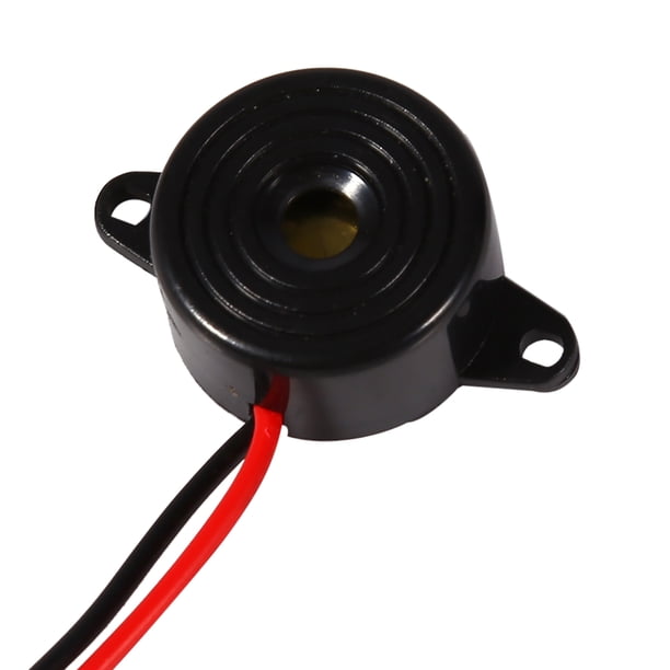 Zumbador Piezoeléctrico, Zumbador de Tono Electrónico piezoeléctrico de 3-24 V Dispositivo de Señal de Sonido Confiable alerta de Sonido Continua, Con Cable de 100 mm PARA