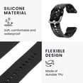 thumbnail image 4 of Flexible 26mm Silicone Watch Strap, Pin Buckle, Sweatproof, Perfect For Workouts, 4 of 8
