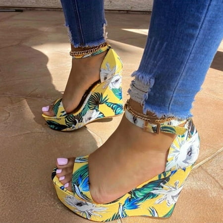 

Women s Ladies Fashion Casual Solid Open Toe Platforms Sandals Beach Shoes Black 6.15373