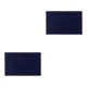 thumbnail image 1 of Inteprter Alfombra de baño de poliéster Absorbente Parte inferior antideslizante Lavable a máquina Textura Chenille No se desprende Azul Armada 2piezas, 1 of 6