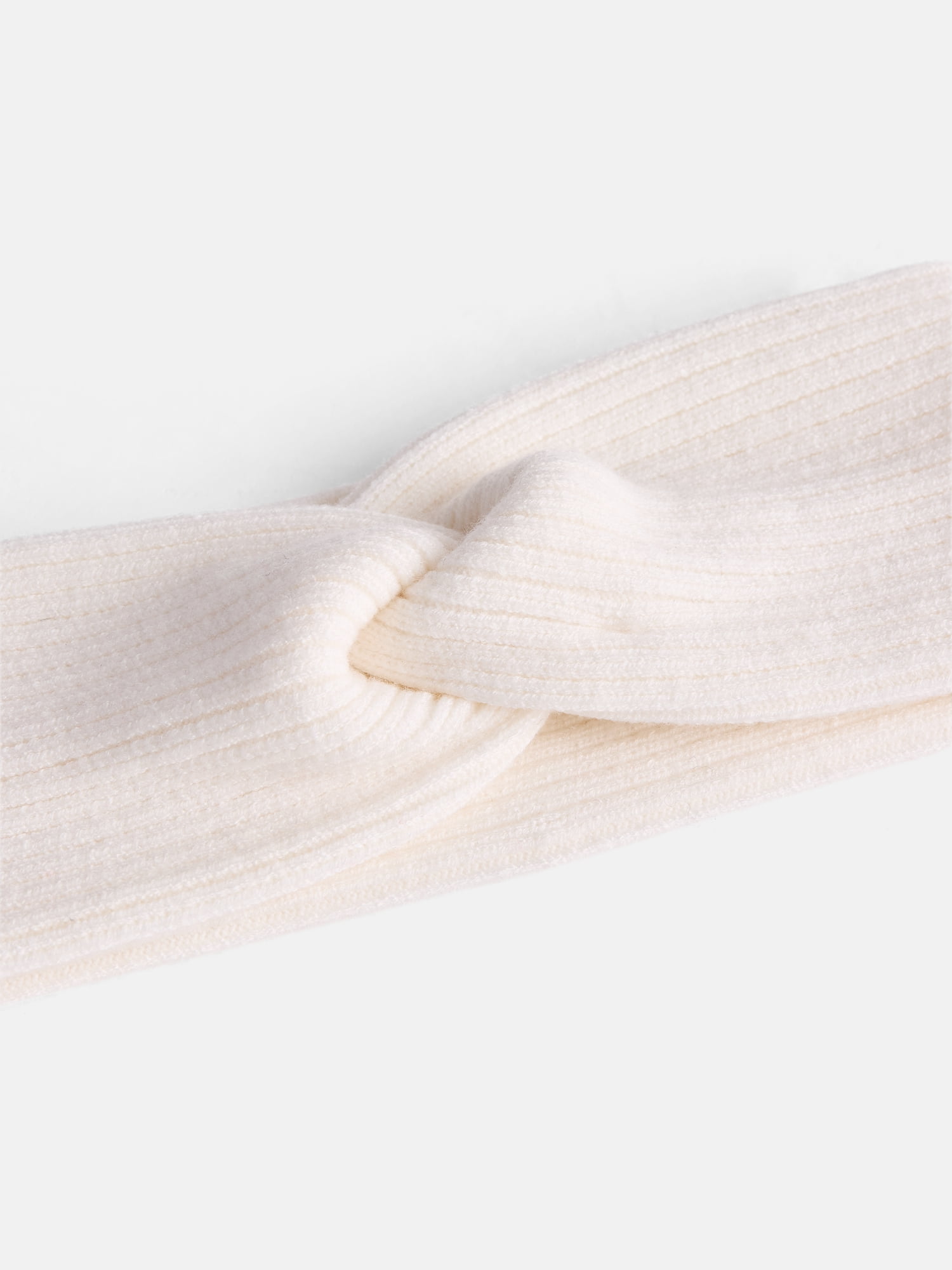 Scenario Women's Knit Twist Headwrap, Winter White