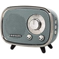 thumbnail image 1 of Crosley CR3039A-TN Rondo Retro Portable Rechargeable Bluetooth Speaker, Tourmaline, 1 of 5