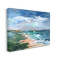 thumbnail image 3 of Crashing Beach Waves Abstract Scene Landscape Painting Gallery Wrapped Canvas Print Wall Art, 3 of 7