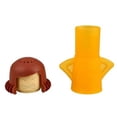 thumbnail image 5 of Amarillo Marrón Angry Mama Limpiador de microondas Angry Mom Limpiador a vapor para horno microondas y desinfectar con vinagre y agua para cocinas, equipo de limpieza a vapor limpia fácilmente el, 5 of 5