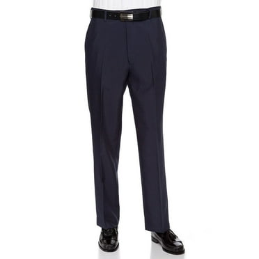 RGM Men's Flat Front Traditional Fit Dress Pant