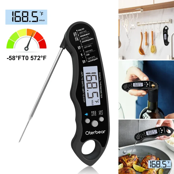 Instant Read Digital Electronic Kitchen Cooking Bbq Grill Food Meat Thermometer