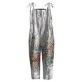 thumbnail image 4 of Mono informal con hombros descubiertos para mujer, mono con tirantes estampados, pantalón de pierna ancha Fridja alkflakhf36244, 4 of 5