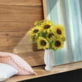 thumbnail image 5 of (2 pack) Mainstays Artificial Silk Yellow Sunflower Indoor Bouquet, 5 of 9