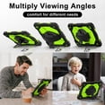 thumbnail image 4 of Shockproof Case for Samsung Galaxy Tab A9+ 11 Inch SM-X210 X215 X216, Rugged Hybrid Protection Drop Proof Cover with Shoulder Strap & Hand Strap Rotating Kickstand Kids Friendly Case,Olive, 4 of 7