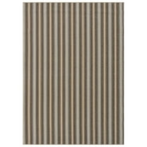 Garland Rug Nantucket Stripe Earth Tone Indoor Area Rug, 6' x 9'
