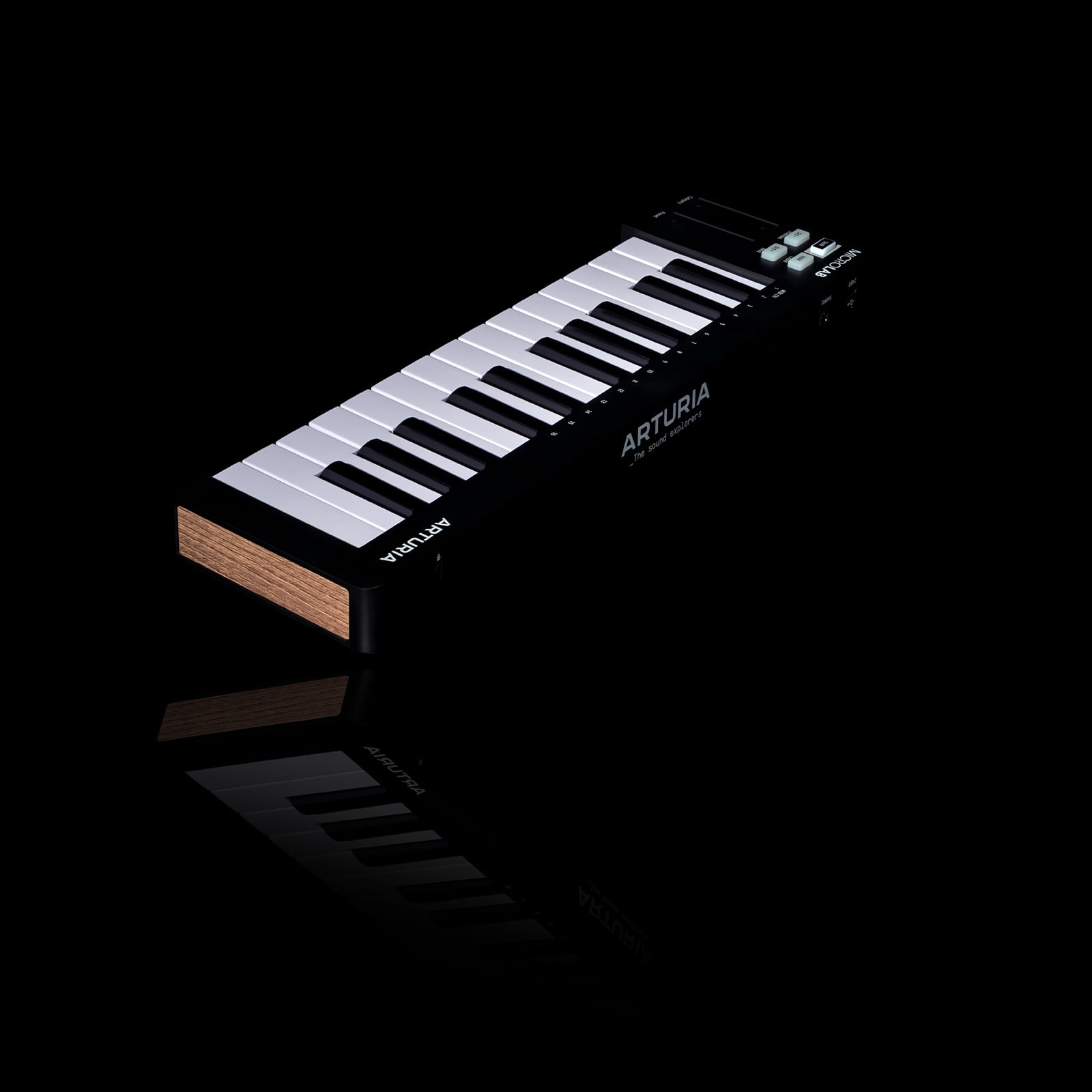 Arturia MicroLab mk3 Black Ultra-Compact MIDI Controller with Headphones Package