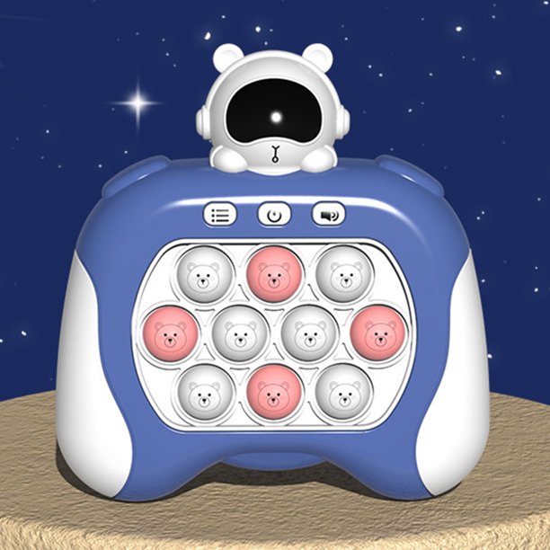 Juego rápido de empuje pop Push Bubble Fidget Reaction Ability Stress Relieve para niños Regalos Azul