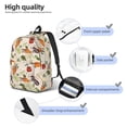 thumbnail image 5 of Daiia Cute Vegetables Vintage Canvas Backpack for Men and Women ,Hiking Backpack,Travel Laptop Bag for School,Large Capacity Backpack, 5 of 8
