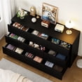 thumbnail image 2 of HAUXITIO 9 Drawer Dresser Chest for Bedroom, Modern TV Stand Storage Cabinets for Living Room, Black, 2 of 9