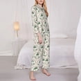 thumbnail image 3 of Naloa palm trees Pajamas for Women Set, Womens Pajama Sets, Lounge Sets for Women, 2pjs for Women-Large, 3 of 7