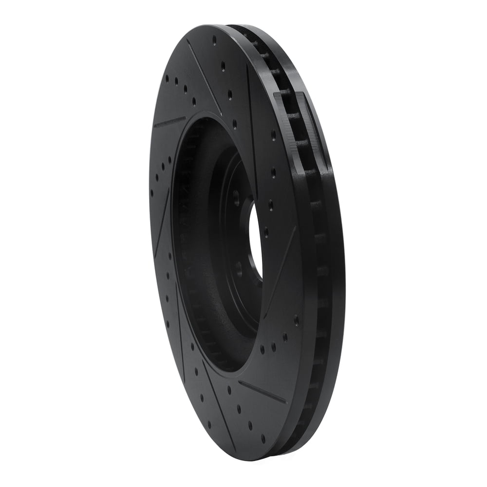 Dynamic Friction Company 633-20020L DFC Brake Rotor - Drilled And Slotted - Black