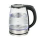 thumbnail image 1 of Hervidor eléctrico, hervidor de té eléctrico de vidrio/caldera de agua caliente/calentador con función de apagado automático (1,8 L) acero inoxidable sin BPA, 1 of 5