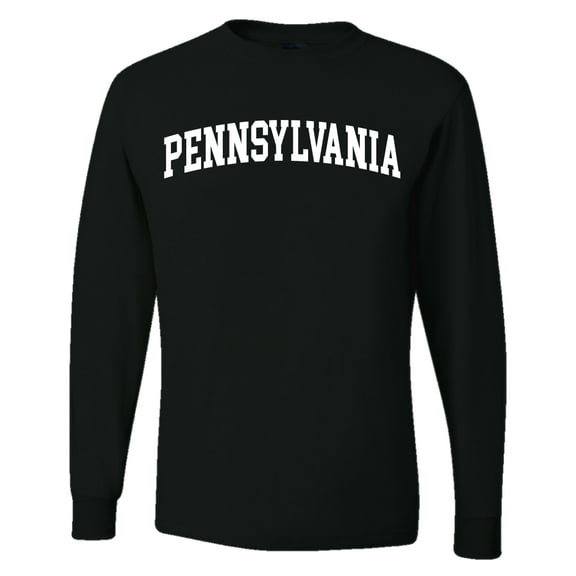 Wild Bobby State of Pennsylvania College Style Men Long Sleeve Shirt