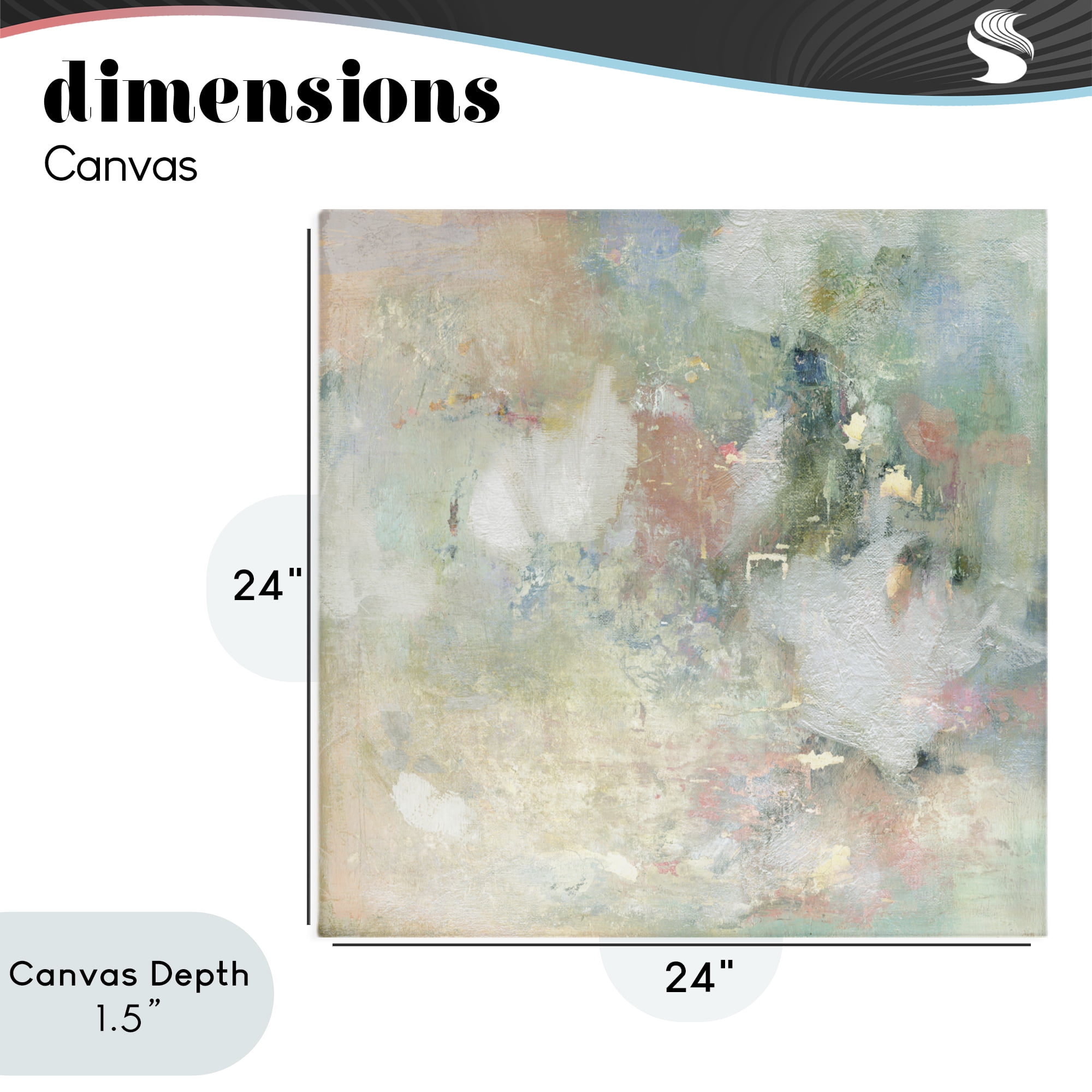 Stupell Industries Serene Pastel Brushstroke Harmony Canvas Wall Art, design by Carol Robinson