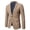 Khaki, variant on Herrnalise Men's Autumn And Winter Fashion Personality Solid Color Casual Suit Jacket Red