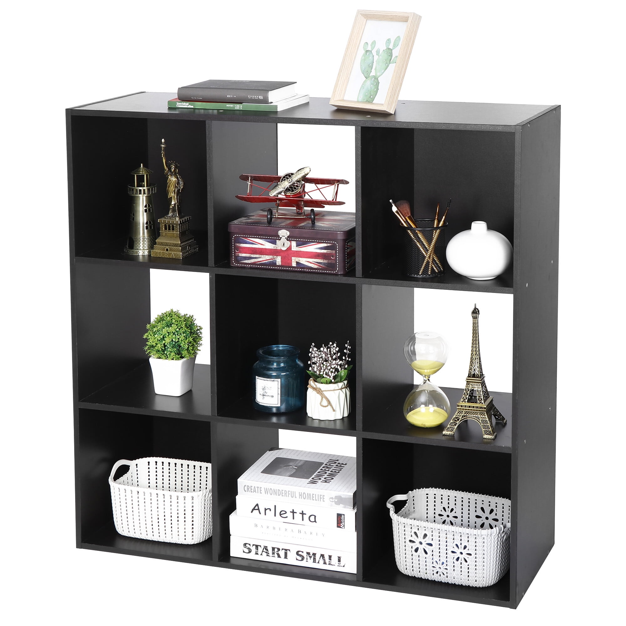 9 CUBE STORAGE Organizer Bookshelf Display Lightweight Home Decor Furniture New 