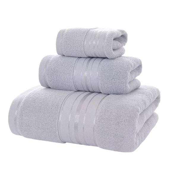 DAMAI 3 Packs Cotton Luxury Towels, Ultrasoft Large Size Bath Bundle, Premium Soft & Absorbent, 55x27 in Quick Dry Spa Towel for Bathroom, Hotel Collection