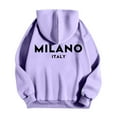 thumbnail image 4 of MHFRRA Sudadera con Capucha y Estampado de Letras para Uso Casual y Atuendos Elegantes Verde, 4 of 5