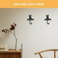 thumbnail image 3 of PTOOTP 2-Pack Retro Cat Wall Coat Hooks, Iron Hooks for Home, Bathroom, Kitchen Storage and Organization, 3 of 8