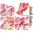 thumbnail image 5 of Fantaslook Floral V Neck Blouses for Women Loose Lined Flowy Shirts Trendy Smocked Cuff Long Sleeve Tops, 5 of 9