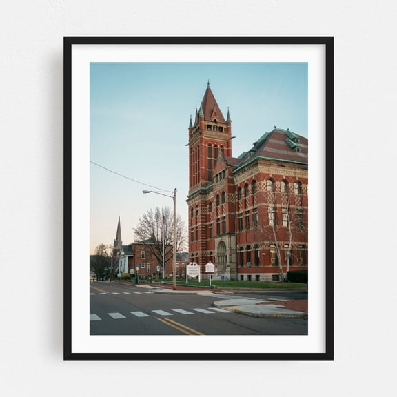Allegany County Courthouse, Cumberland - Cumberland Maryland Photography Black Framed Wall Art Print 16 x 20 inches
