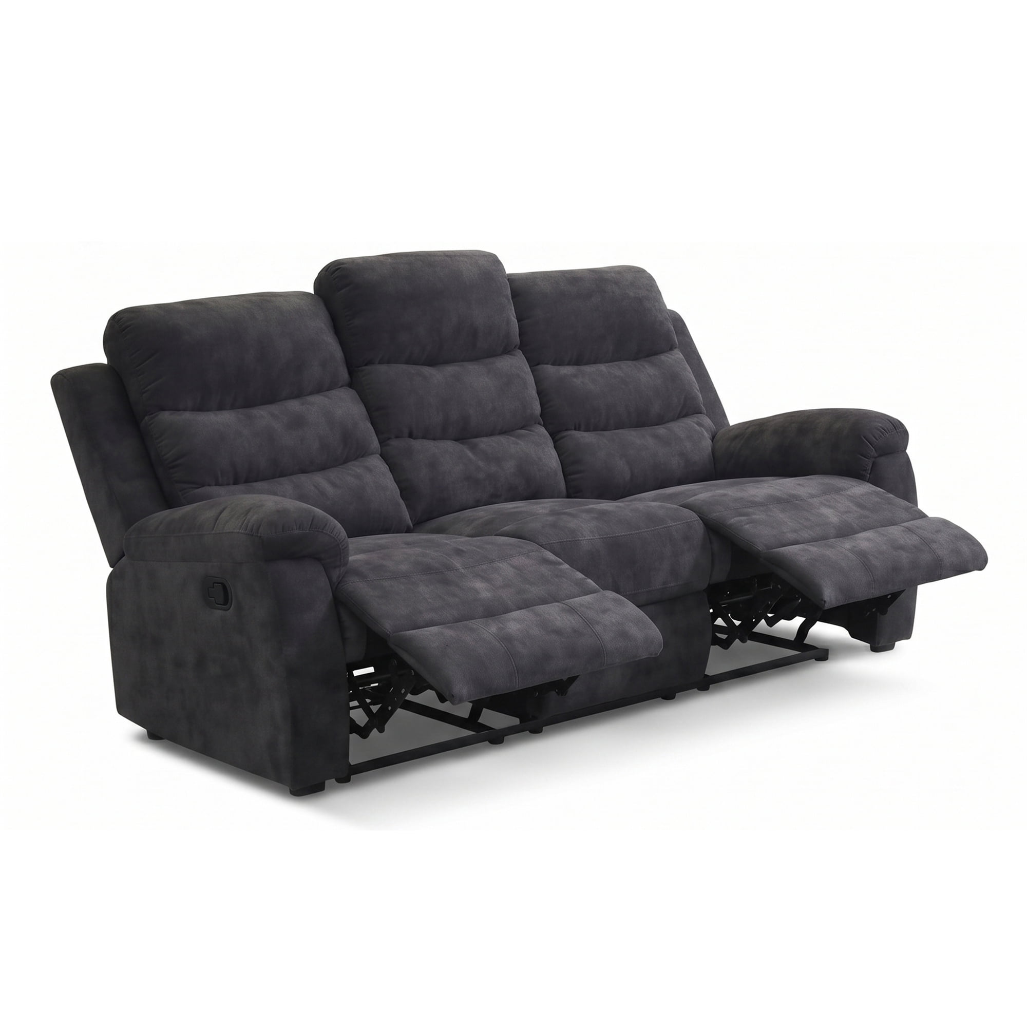 2-Piece Reclining Living Room Set - Sofa & Loveseat, Gray