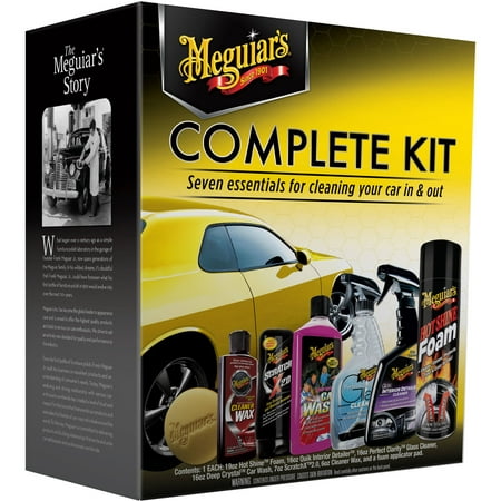Meguiar’s® Complete Car Care Kit – Essential Detailing Kit -