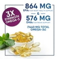 thumbnail image 4 of Omega 3 Fish Oil Supplements 2400 mg, Triple Strength Omega3 - EPA & DHA with Essential Fatty Acids - Natural Immune, Brain & Heart Health Support - Burpless, Lemon Flavor, Wild Caught - 120 Softgels, 4 of 10