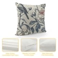 thumbnail image 4 of SHANXI Throw Pillows Case Seasonal Floral Birds Outdoor Square Farmhouse Decor Cushion Covers for Home Sofa Bed Couch 18x18in, 4 of 5
