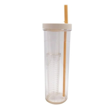 

UDIYO Water Bottle 700ml Water Bottle Anti-slip Straw Design Plastic Tea Juice Drinking Jar for Students