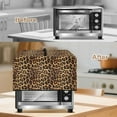 thumbnail image 5 of FOR U DESIGNS Leopard Print Microwave Oven Cover Stain Resistant Toaster Oven Covers Case Dust-Proof Microwave Dust Covers Cloth Machine Protector Decorative-S, 5 of 8