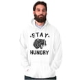 thumbnail image 5 of Stay Hungry Foodie Tiger Wolf Workout Hoodie Sweatshirt Women Men Brisco Brands X, 5 of 6
